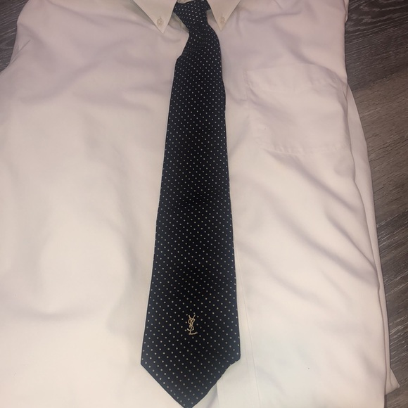 YSL Tie and White button down shirt - Picture 2 of 9